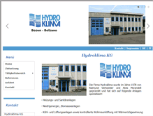 Tablet Screenshot of hydroklima.it